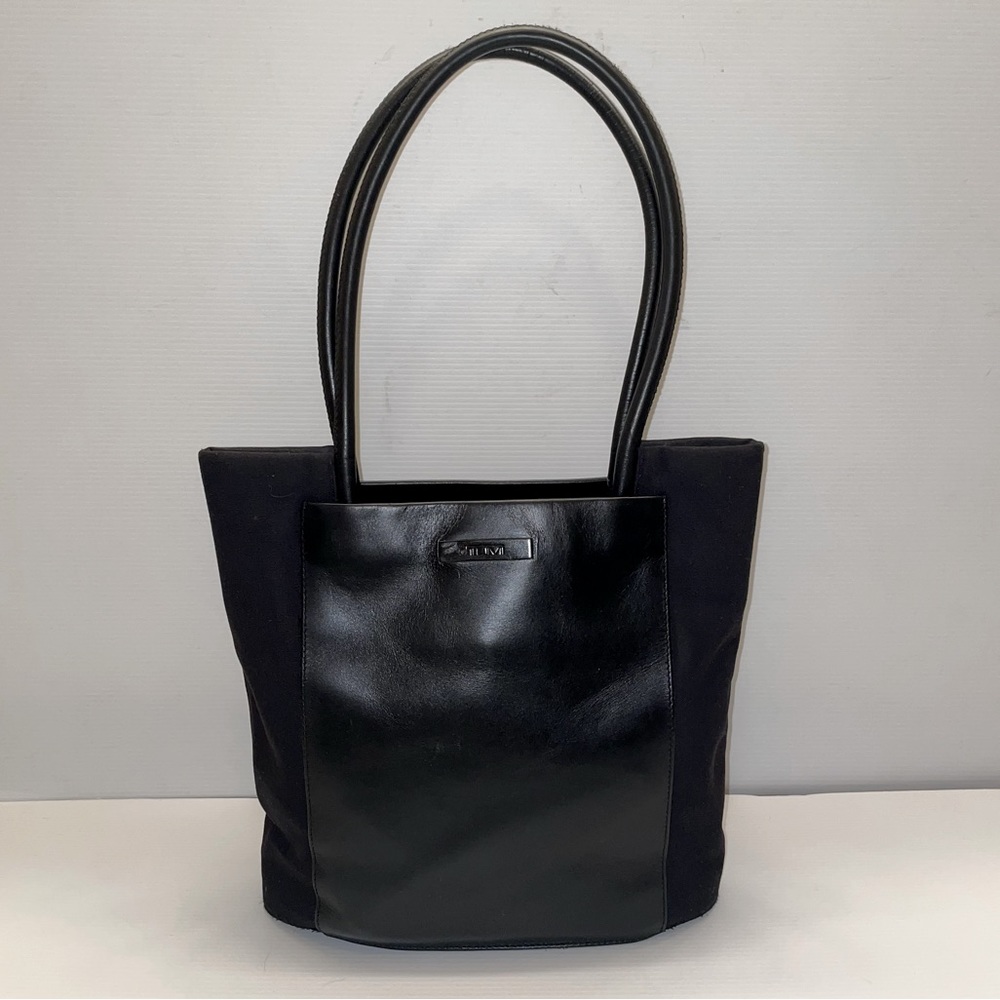 Tumi Leather & Neoprene Double handle Handbag